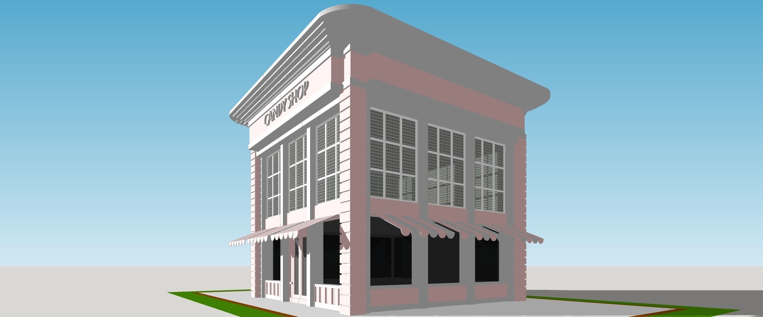 Candy Shop Low-poly 3D model_11