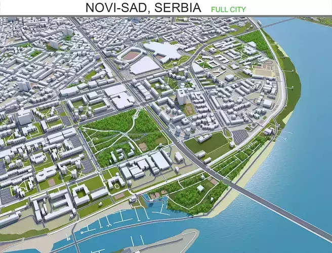 Novi Sad City in Serbia 40km