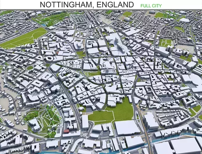 Nottingham City in England 80km