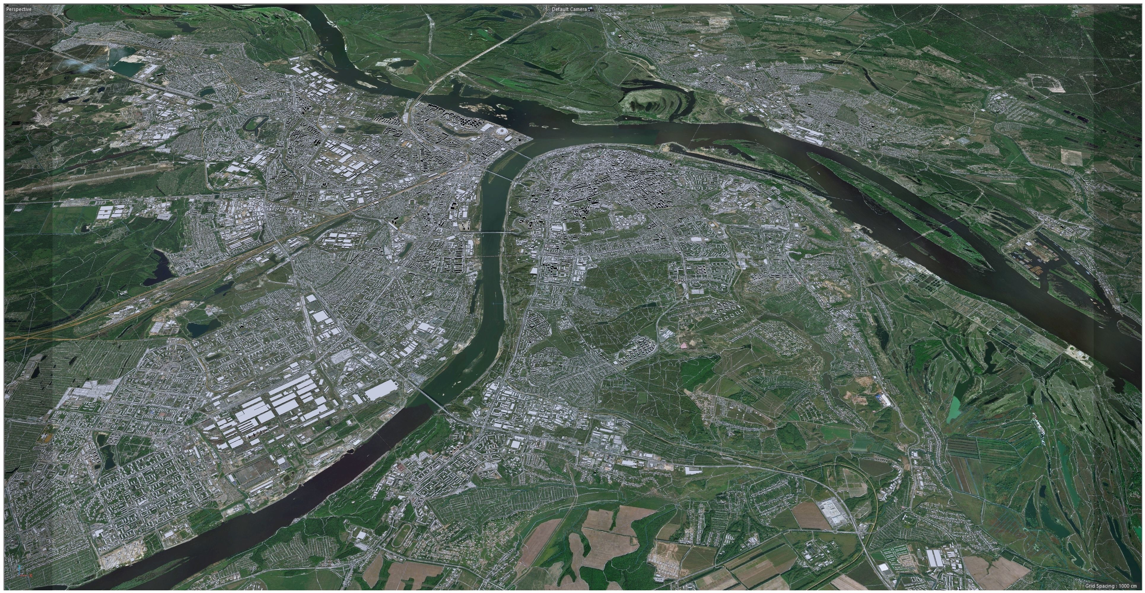 Nizhny City Novgorod Low-poly 3D model_15