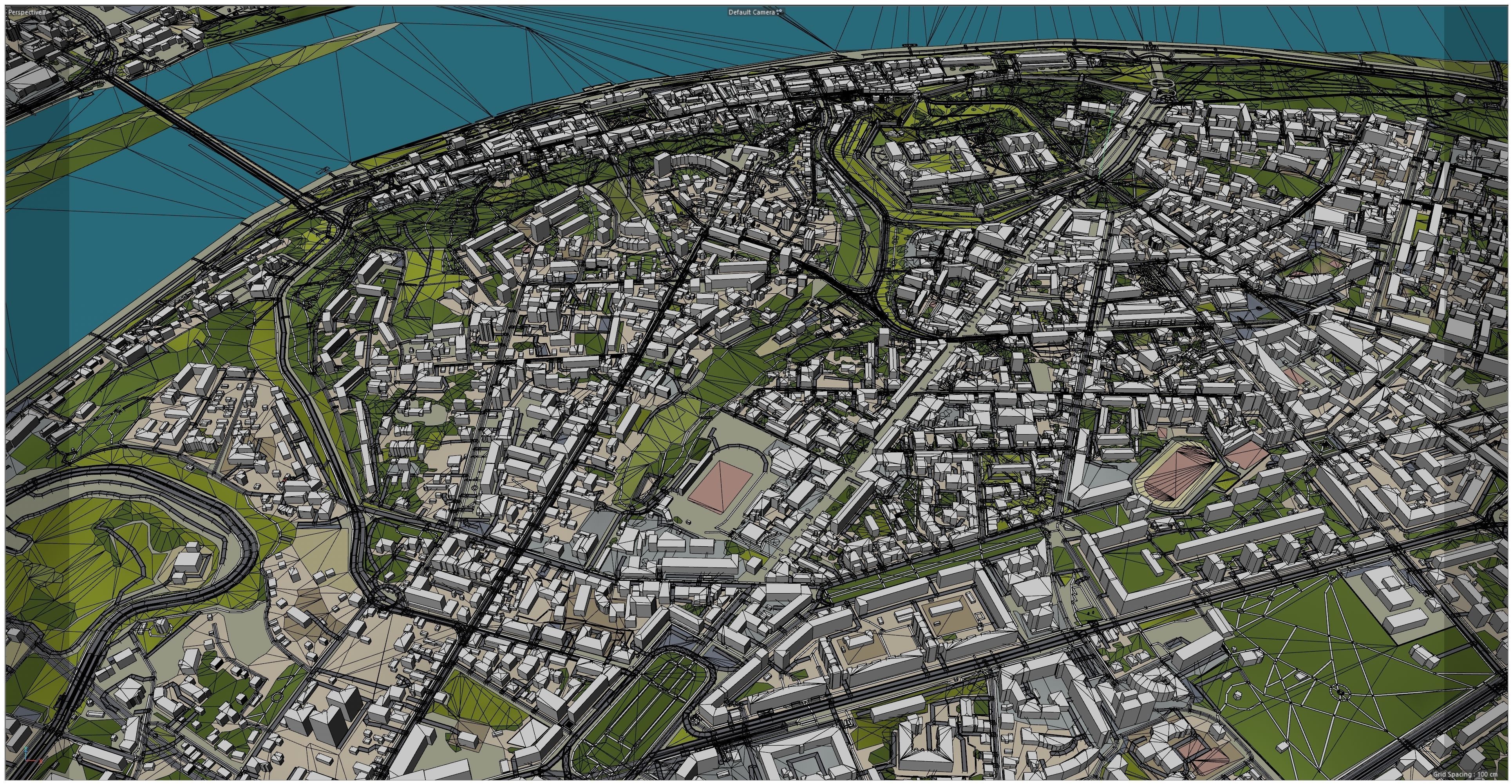 Nizhny City Novgorod Low-poly 3D model_17