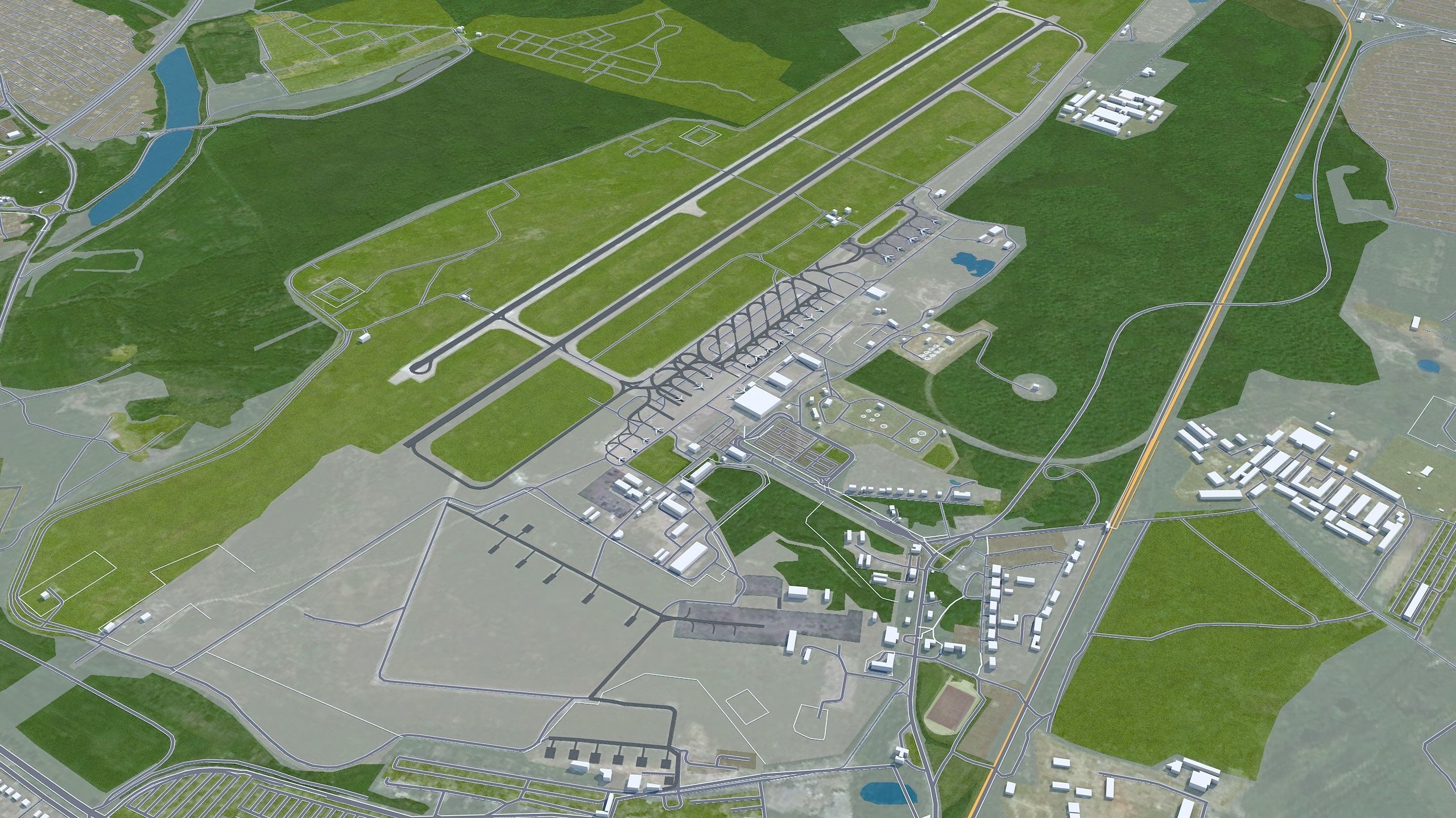 Nizhny City Novgorod Low-poly 3D model_9