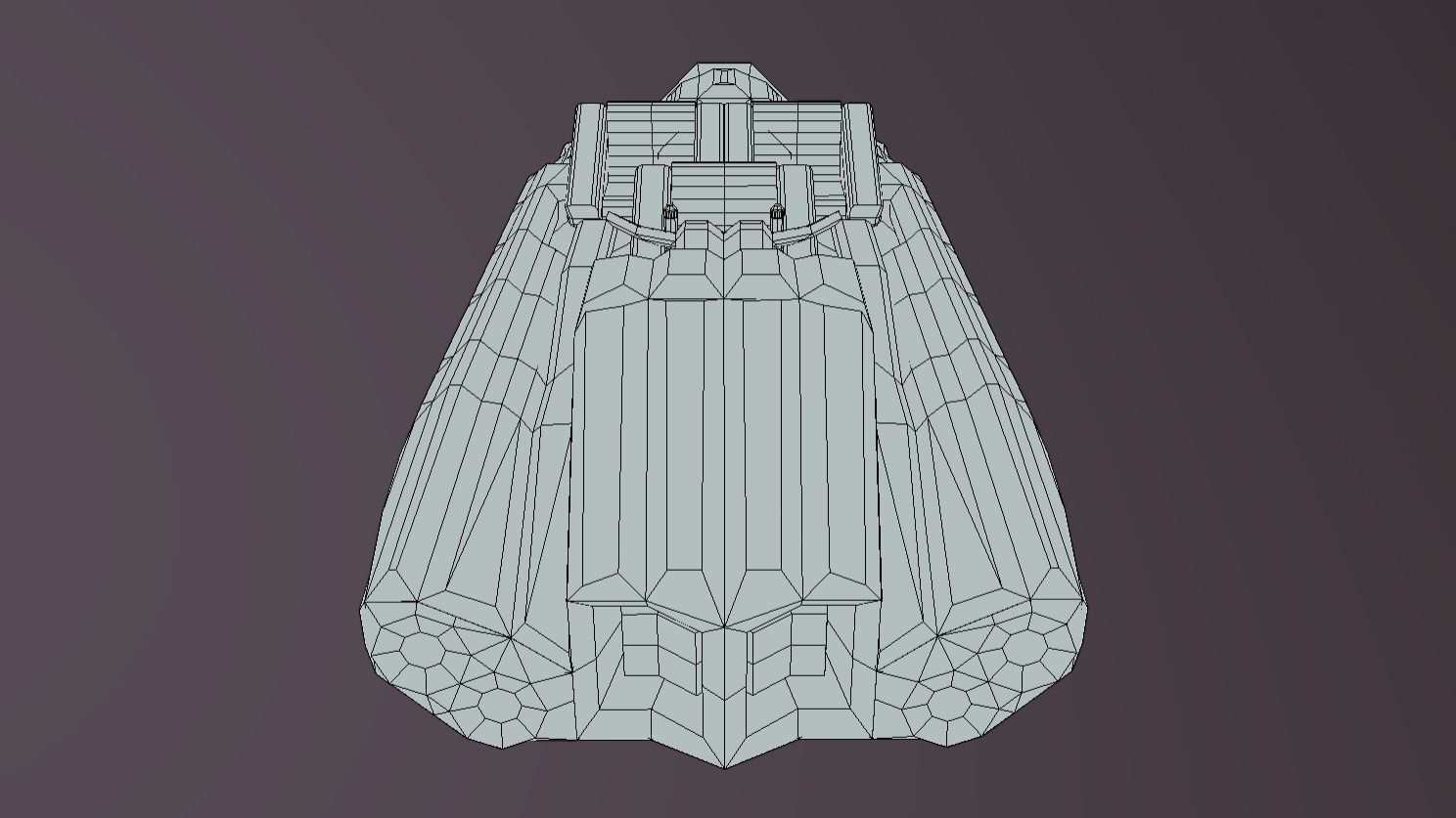 LS-100 Land Speeder Low-poly 3D model_6