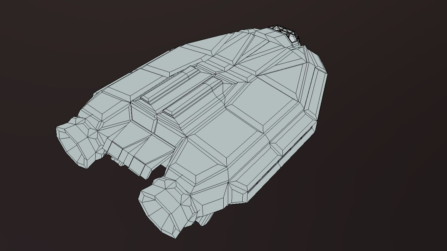 LT-430 Landing transport Low-poly 3D model_4