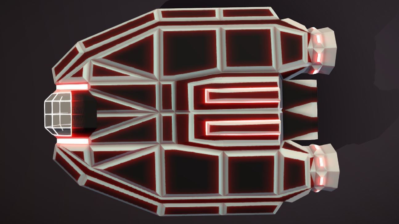 LT-430 Landing transport Low-poly 3D model_9