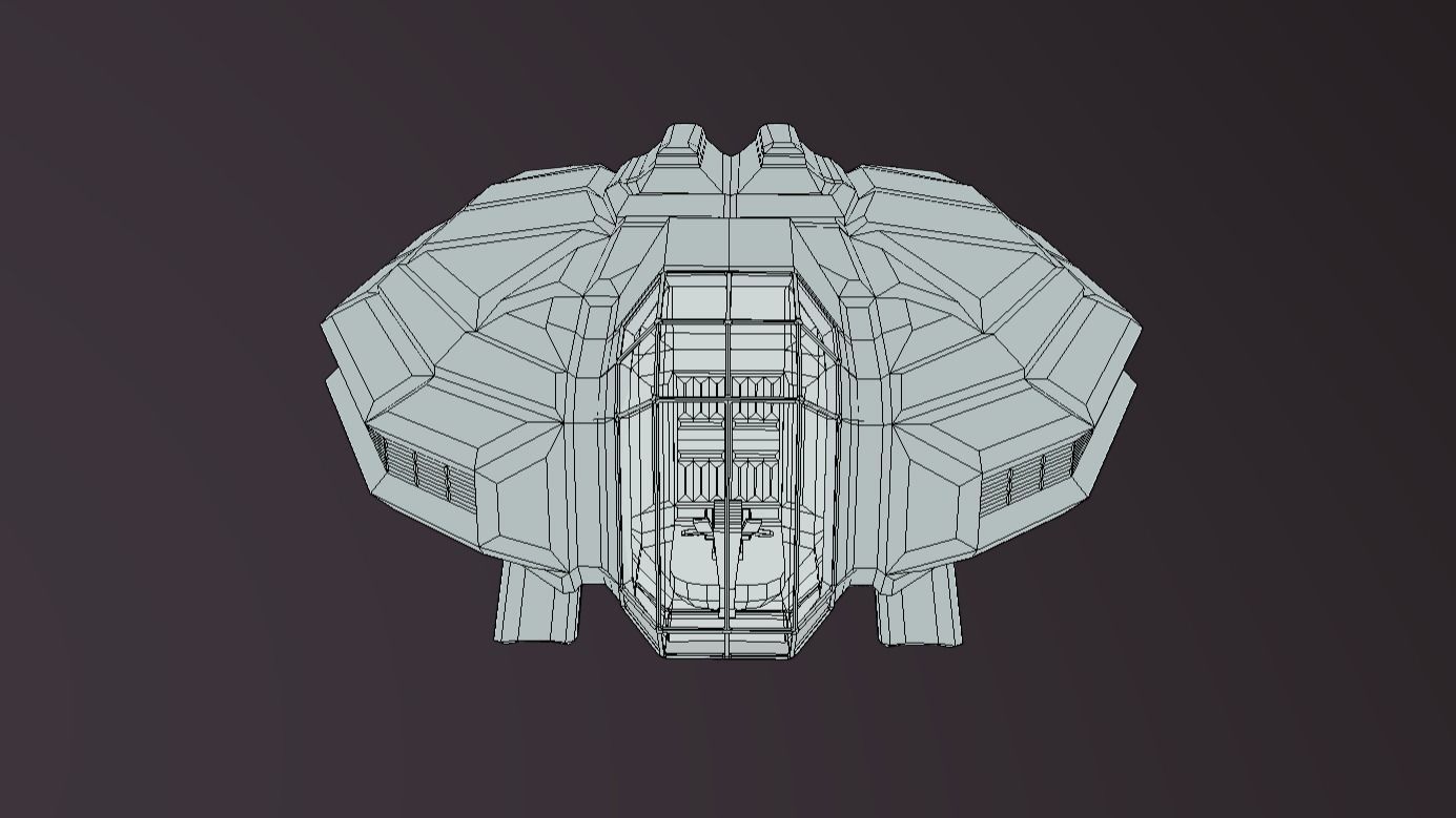 LT-430 Landing transport Low-poly 3D model_6