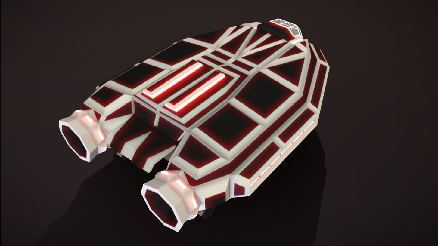 LT-430 Landing transport Low-poly 3D model_3