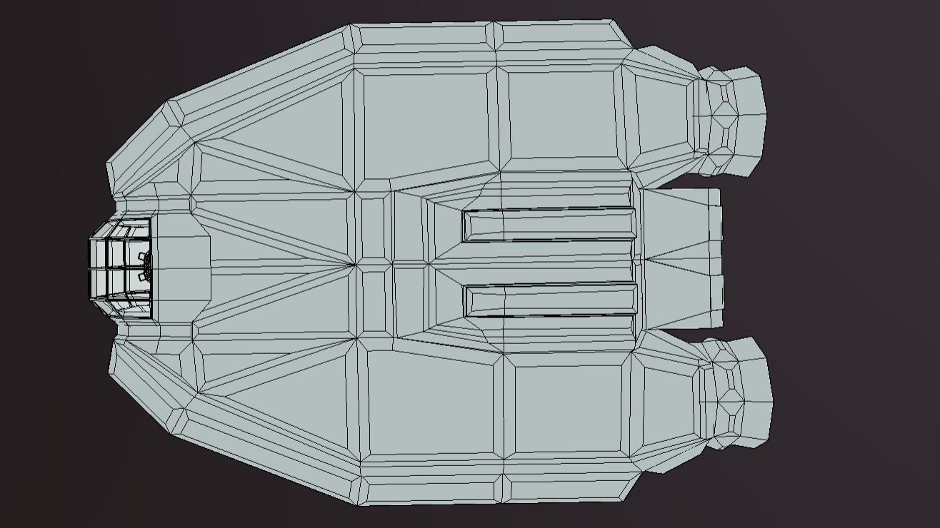 LT-430 Landing transport Low-poly 3D model_10