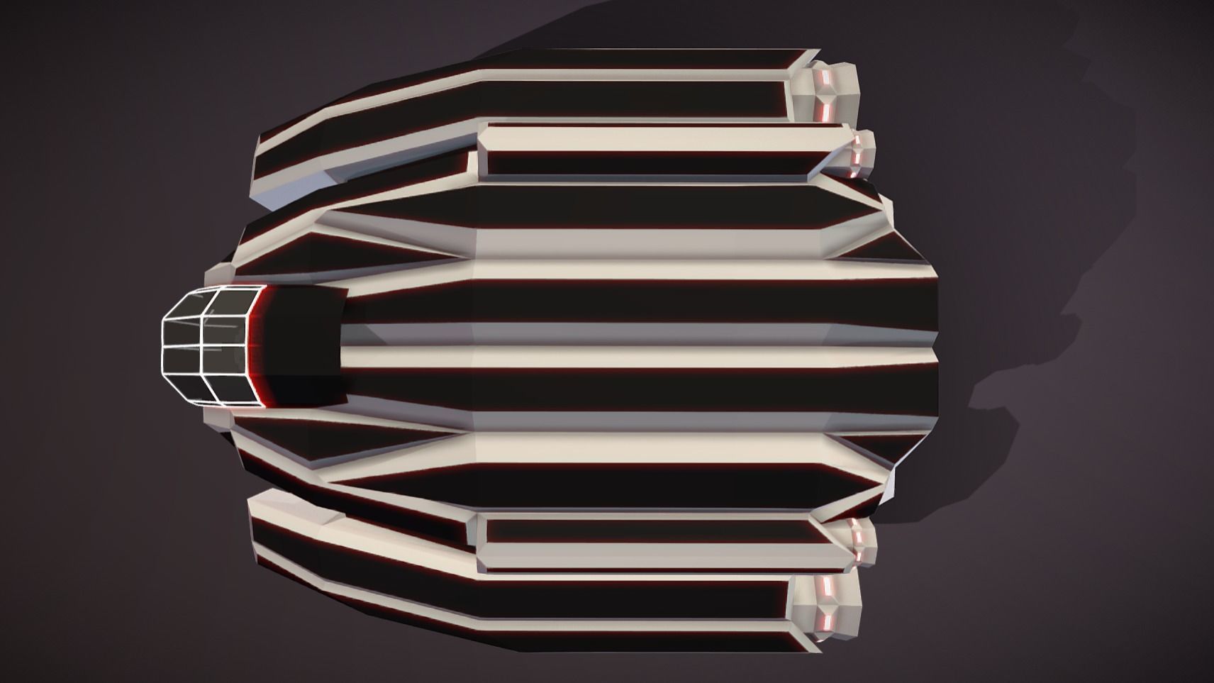 LT-450 Landing Transport Low-poly 3D model_7