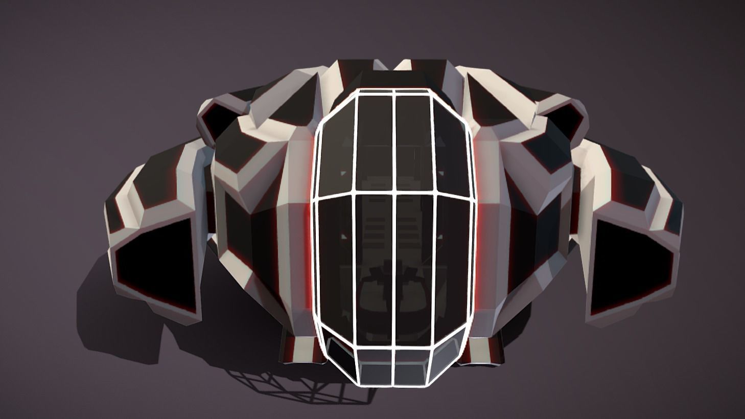 LT-450 Landing Transport Low-poly 3D model_5