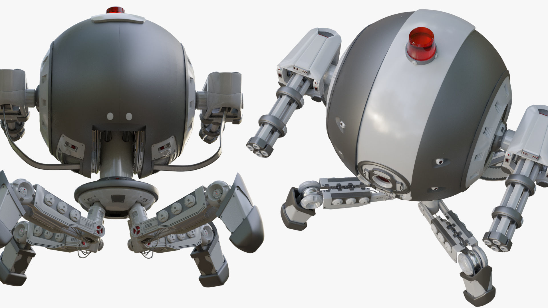 Protector Robot Walk 3D Sci-fi more BONUS 3D model_9