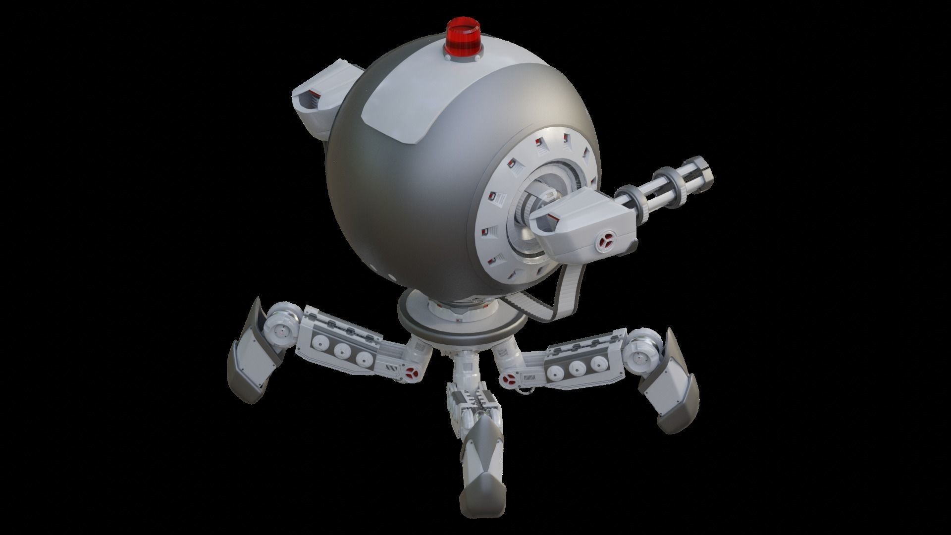 Protector Robot Walk 3D Sci-fi more BONUS 3D model_22