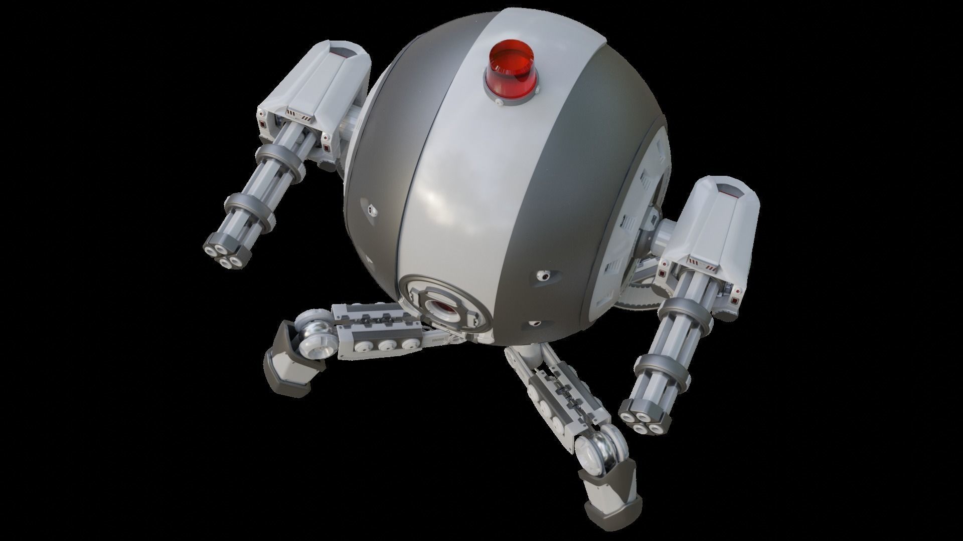 Protector Robot Walk 3D Sci-fi more BONUS 3D model_27