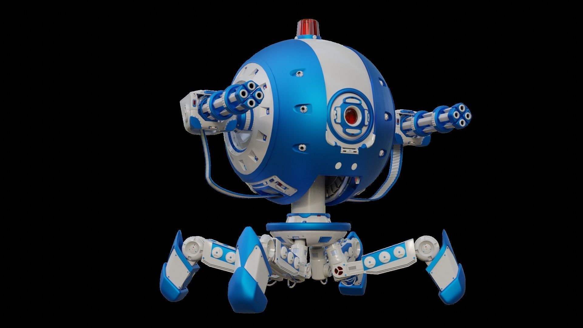 Protector Robot Walk 3D Sci-fi more BONUS 3D model_20