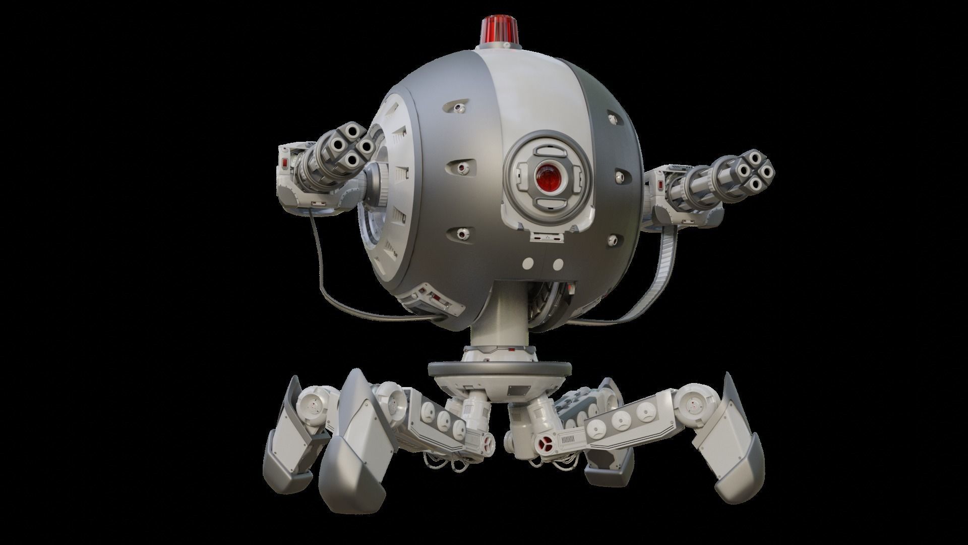 Protector Robot Walk 3D Sci-fi more BONUS 3D model_19