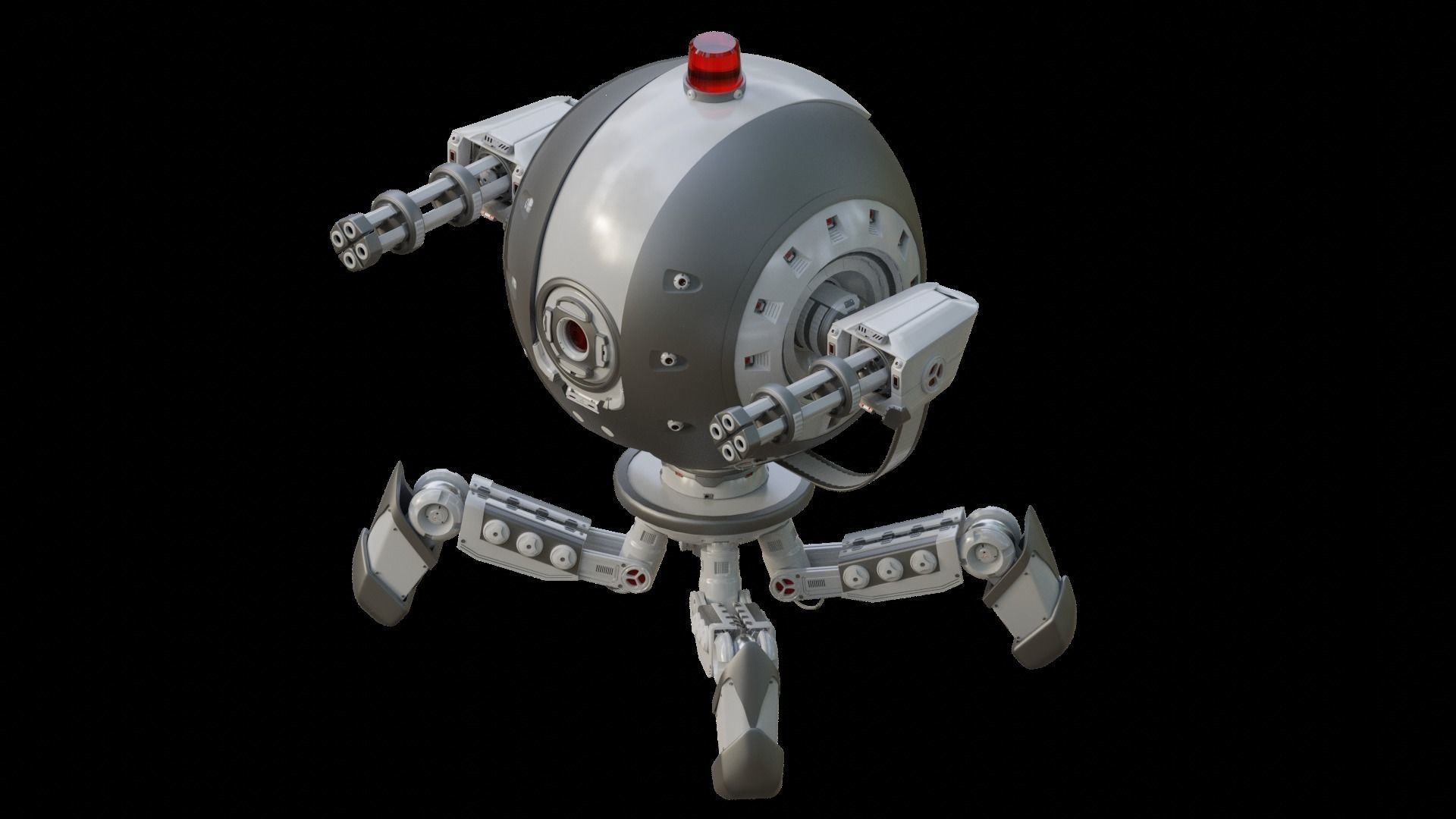 Protector Robot Walk 3D Sci-fi more BONUS 3D model_24