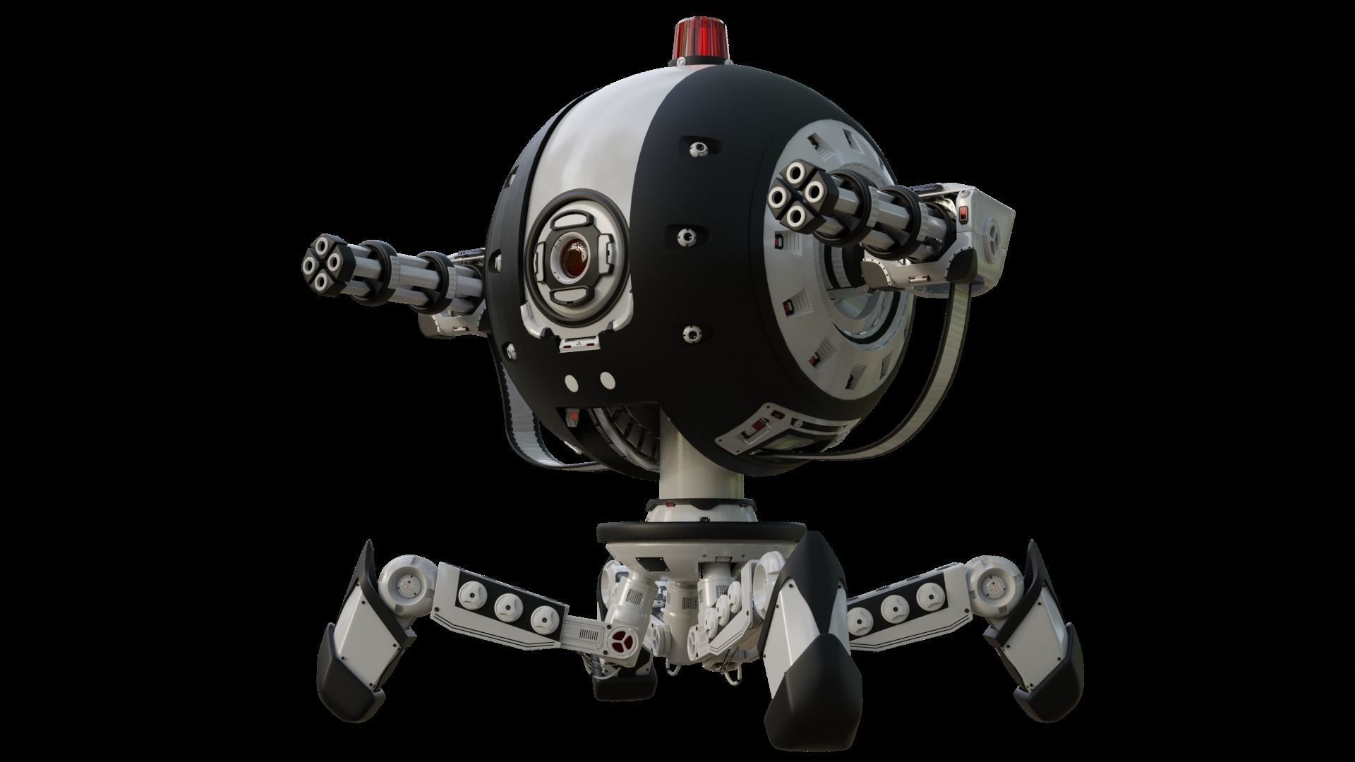 Protector Robot Walk 3D Sci-fi more BONUS 3D model_21
