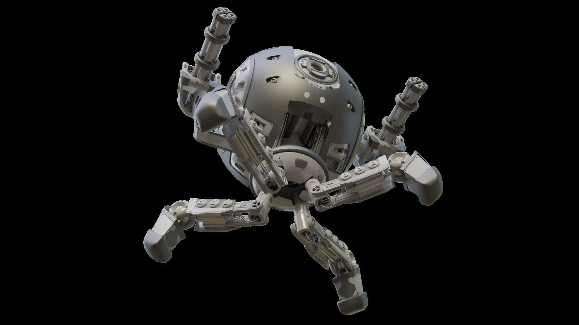 Protector Robot Walk 3D Sci-fi more BONUS 3D model_25