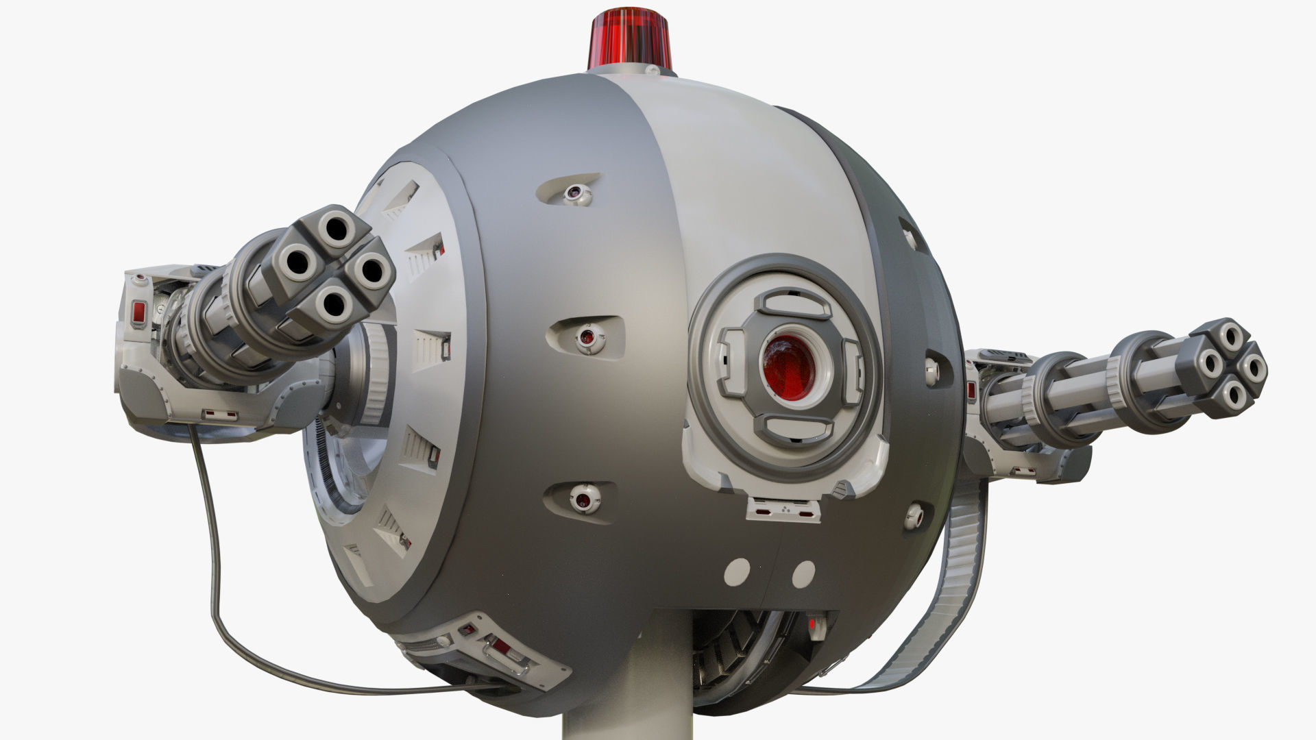 Protector Robot Walk 3D Sci-fi more BONUS 3D model_10