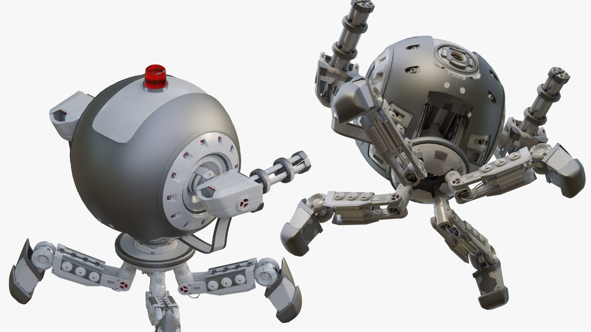 Protector Robot Walk 3D Sci-fi more BONUS 3D model_8