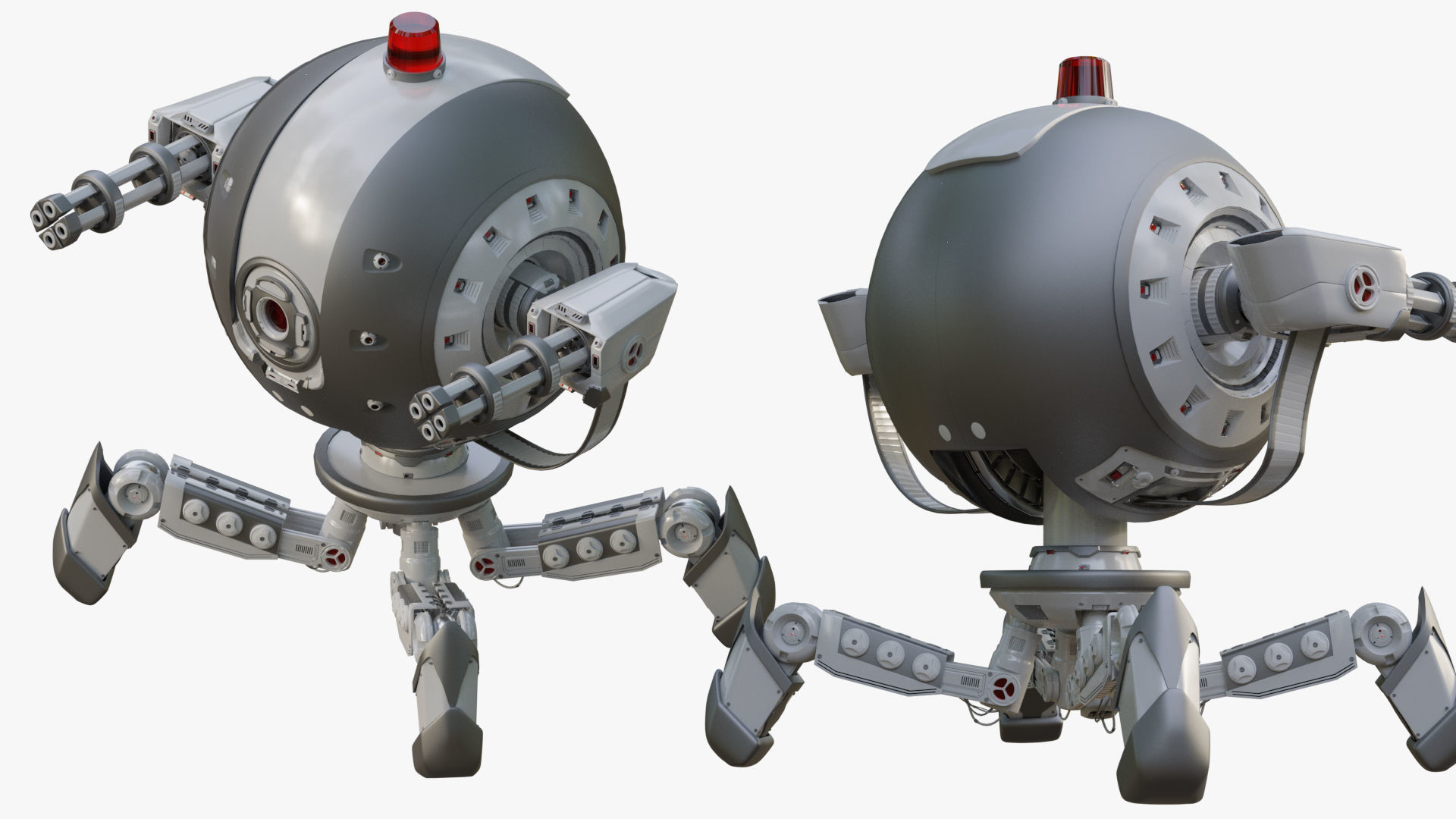 Protector Robot Walk 3D Sci-fi more BONUS 3D model_7
