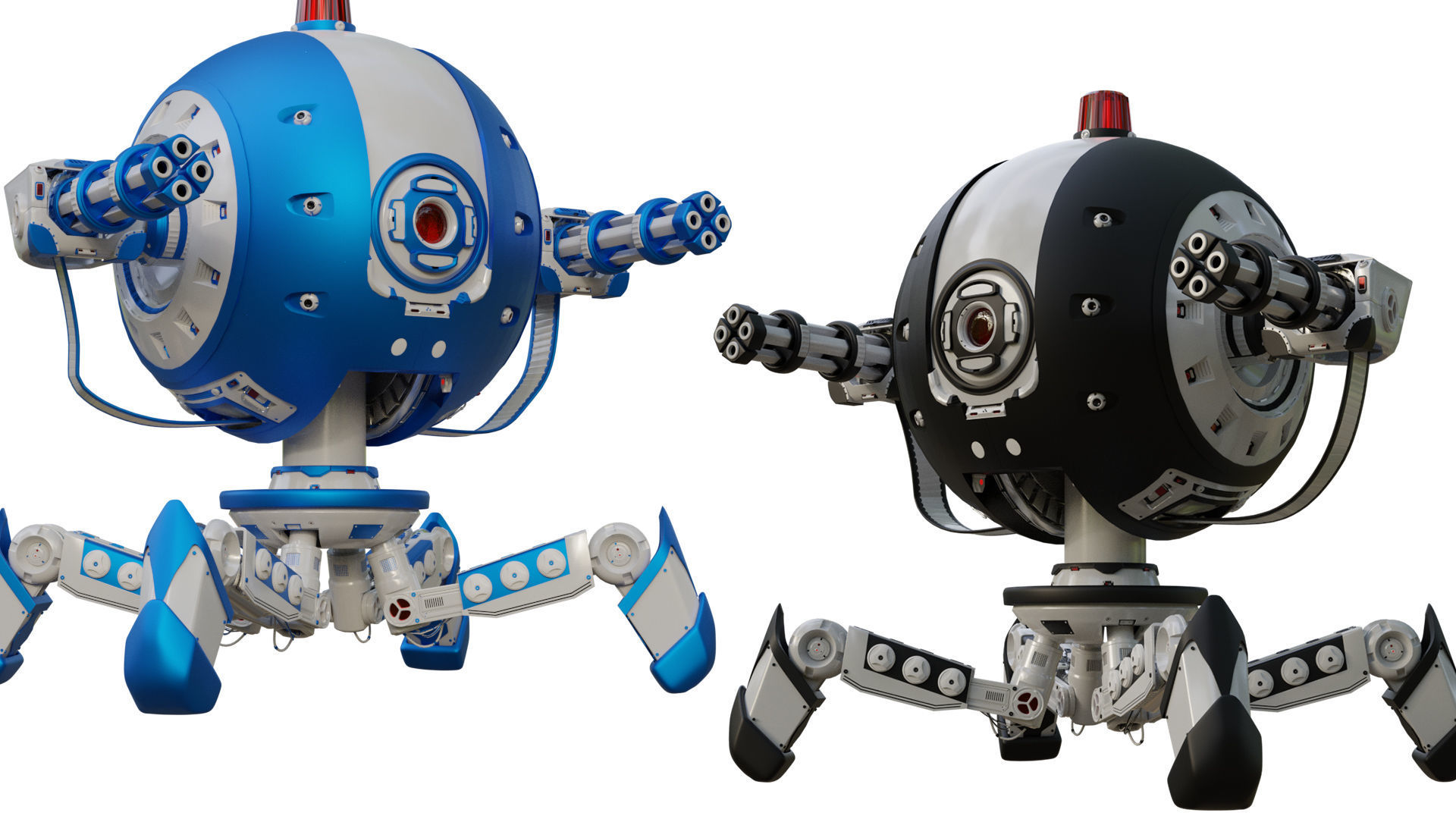 Protector Robot Walk 3D Sci-fi more BONUS 3D model_5