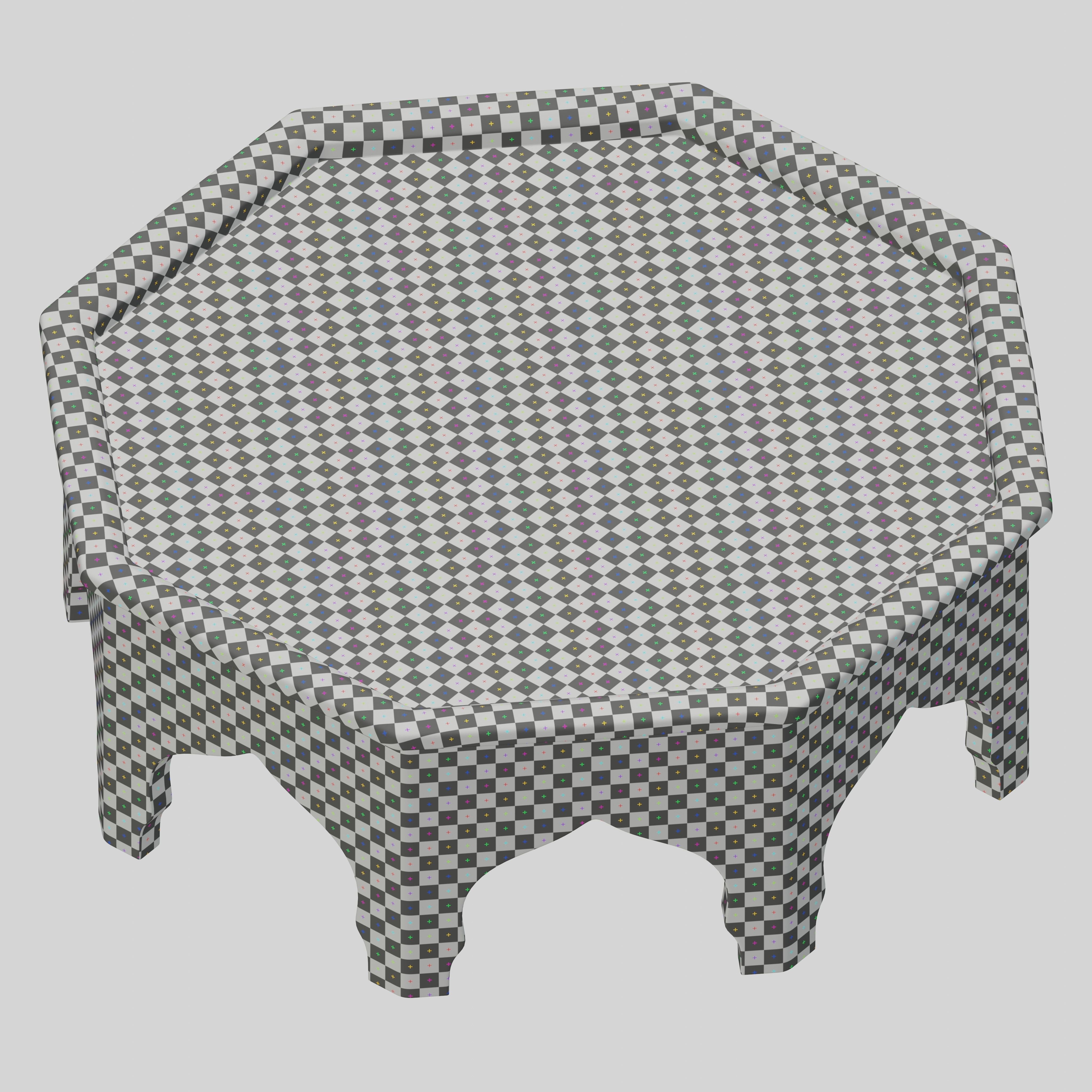  Arabic octagonal table  3D model_9