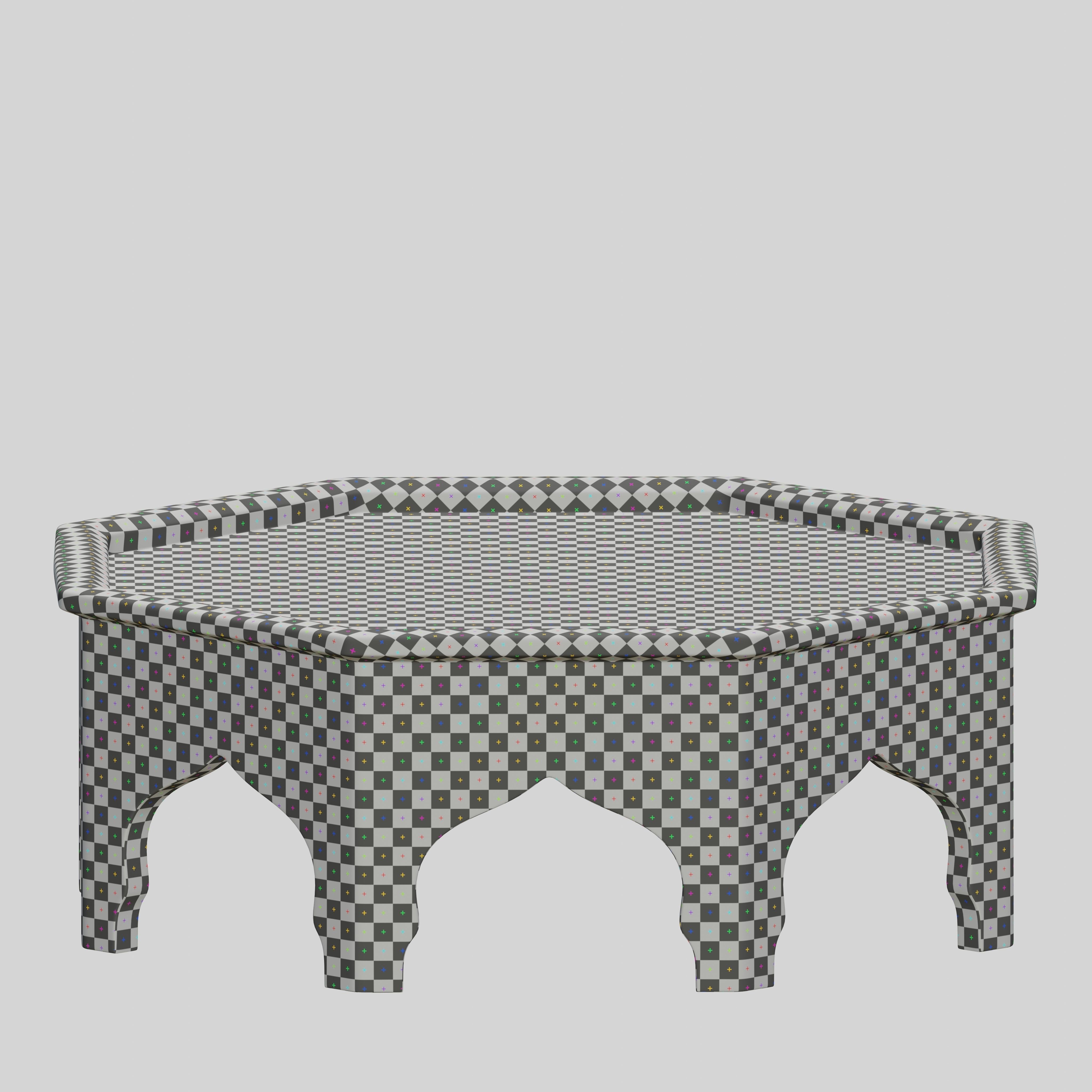  Arabic octagonal table  3D model_8