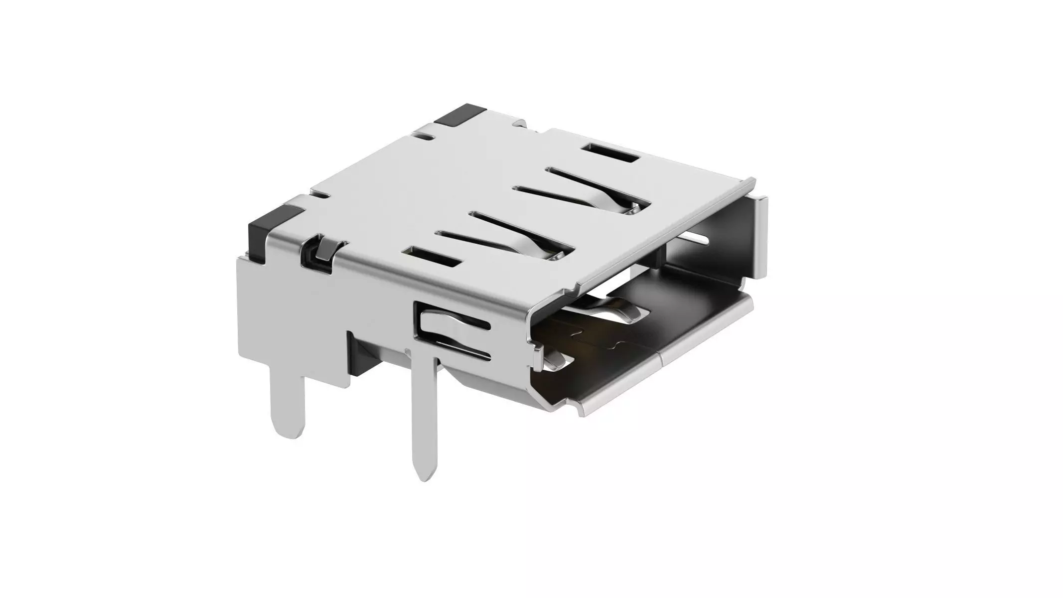 Displayport Female 3D model_0