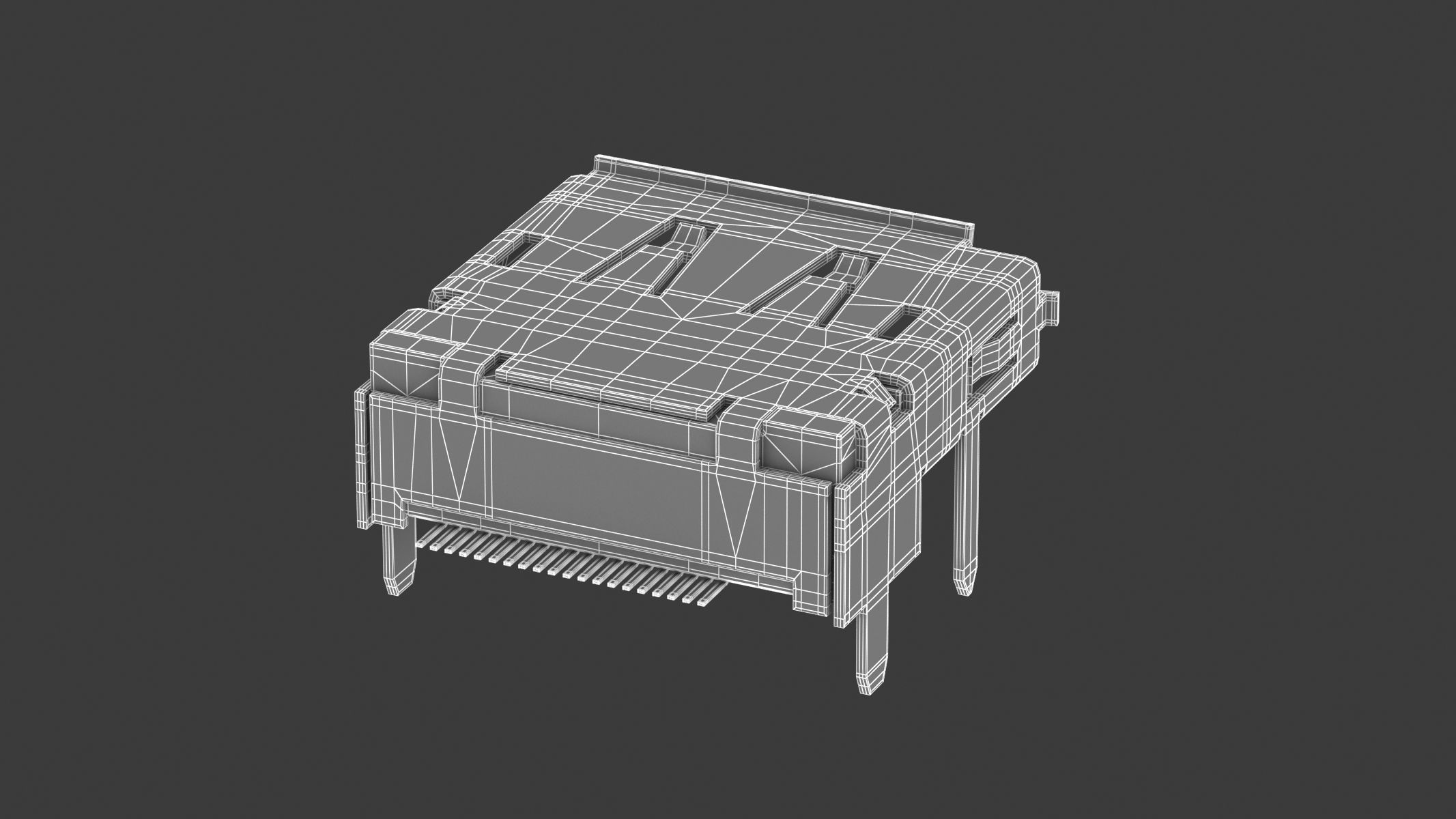 Displayport Female 3D model_6