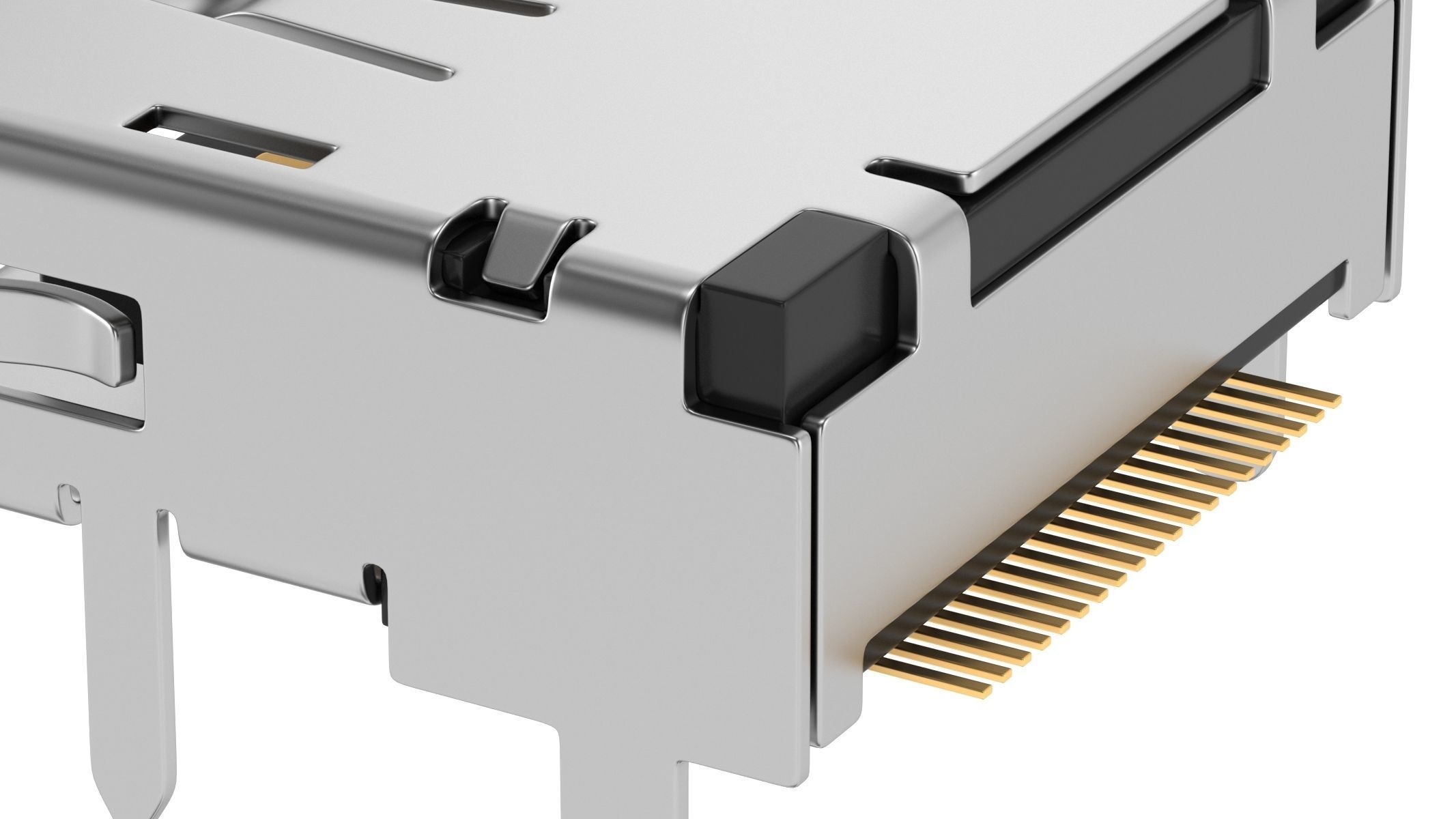 Displayport Female 3D model_2