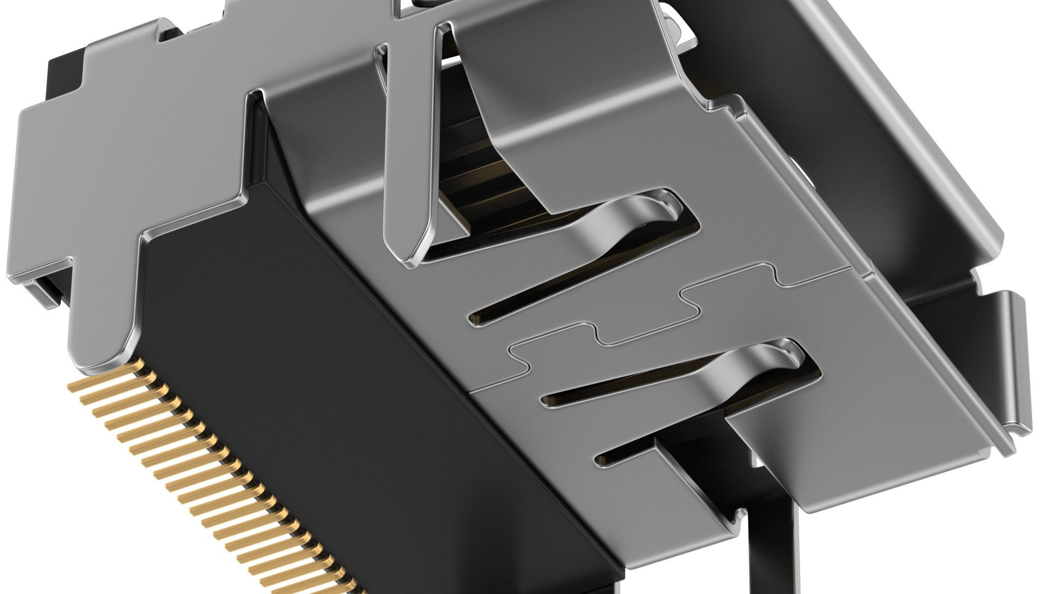 Displayport Female 3D model_4