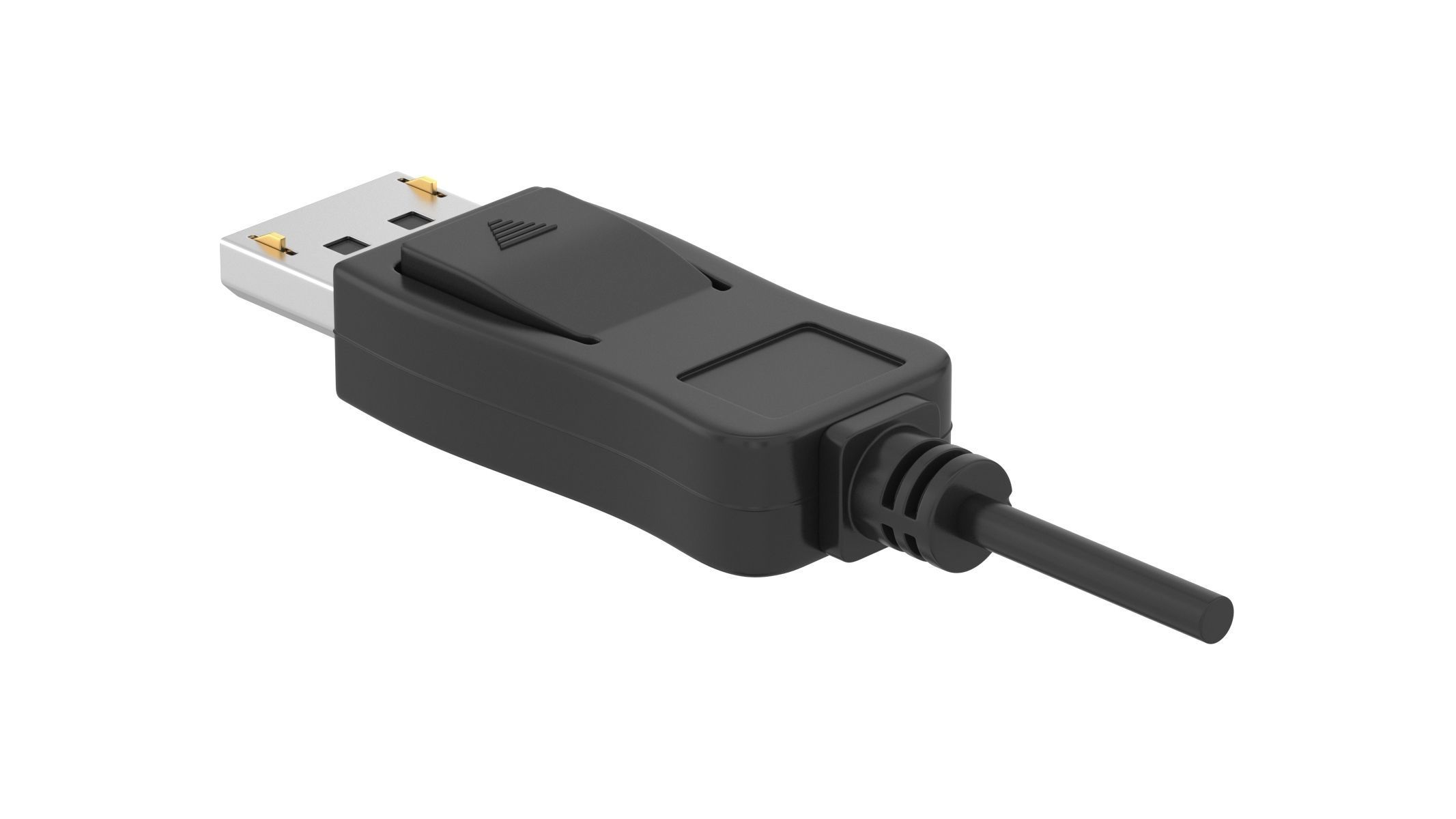 Displayport Male 3D model_1