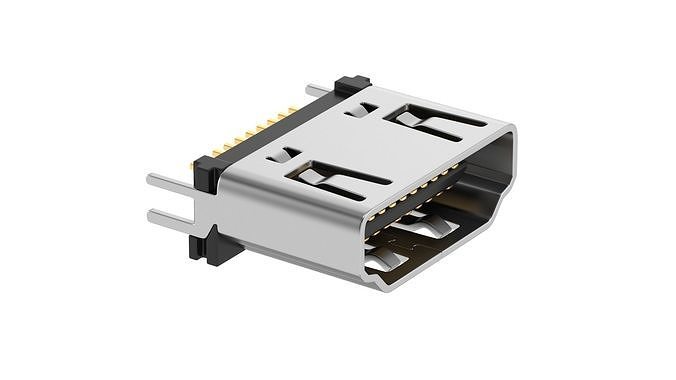 HDMI Type A Female 3D model