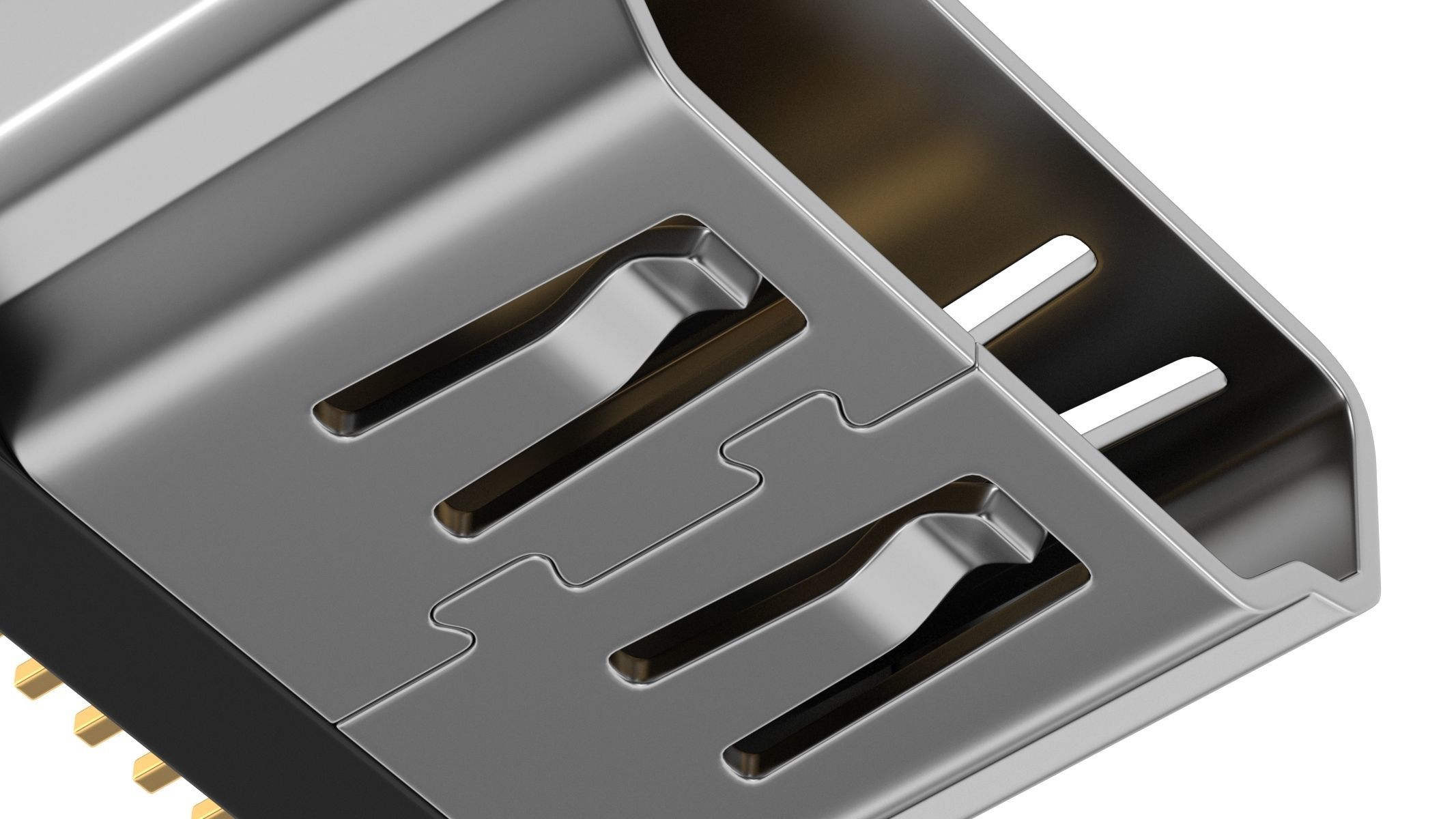 HDMI Type A Female 3D model_4