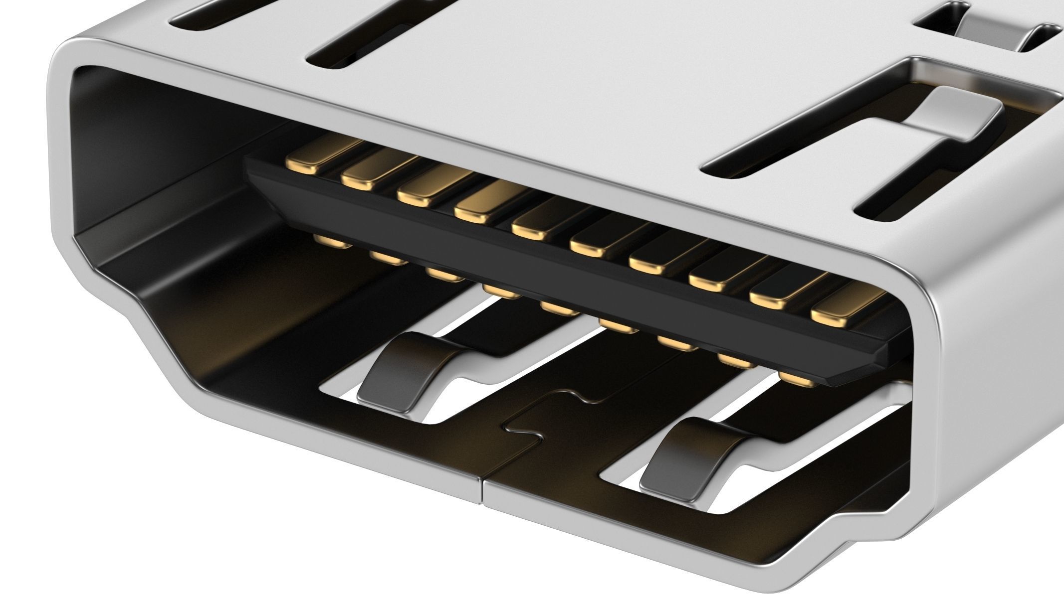 HDMI Type A Female 3D model_3