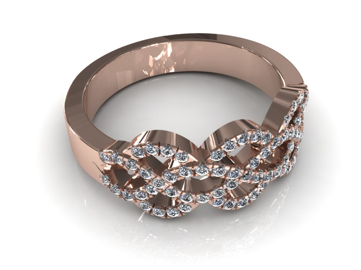 C3D Diamond Ring 004 3D print model_3