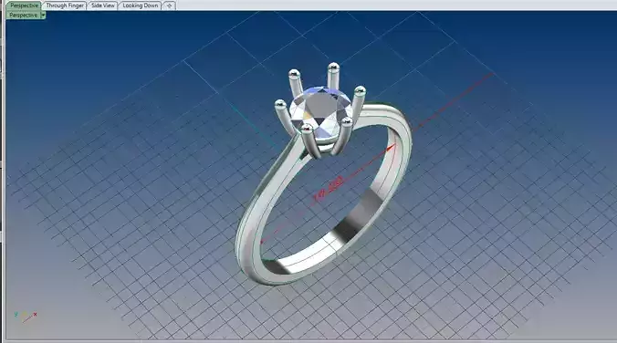 Soliteire  diamond 5 mm Size 16mm 