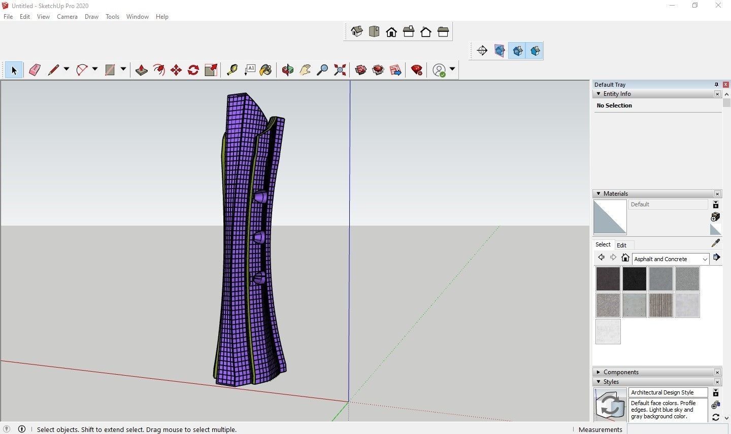 Skyscraper 3D model with Landscape Game Ready UE4 3D model_11