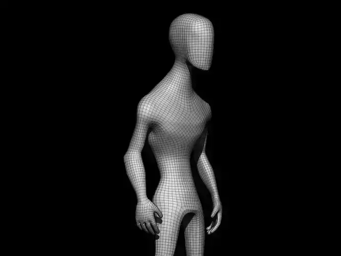 Base Mesh Male Low Poly