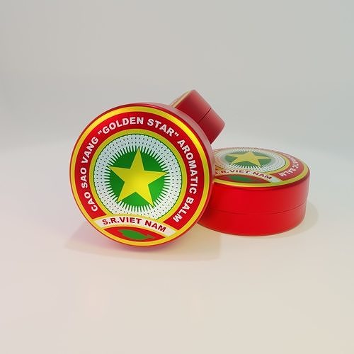Vietnam Golden Star Balsam Cao Sao 3D Model Low-poly 3D model