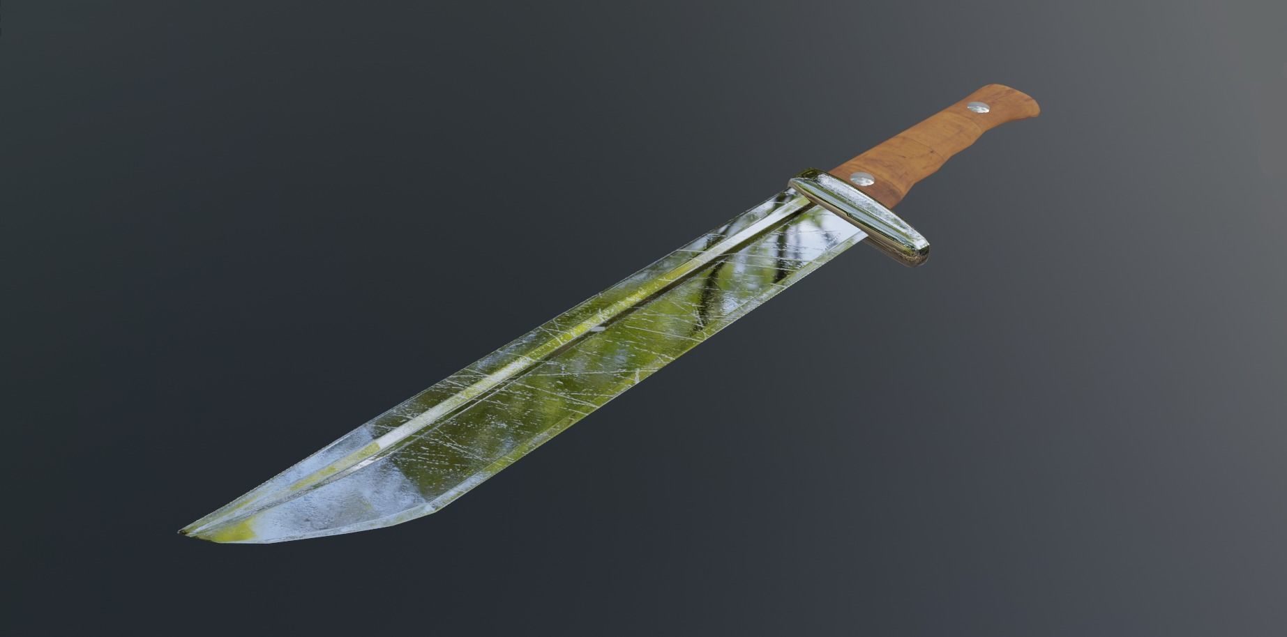 Hunting knife free 3D model CGTrader