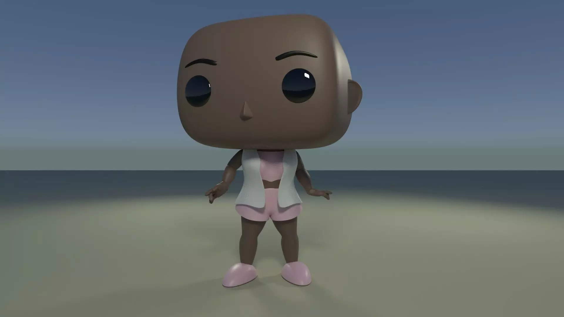 Custom Pop DIY Generic Human Woman Customizable 3D print model_0