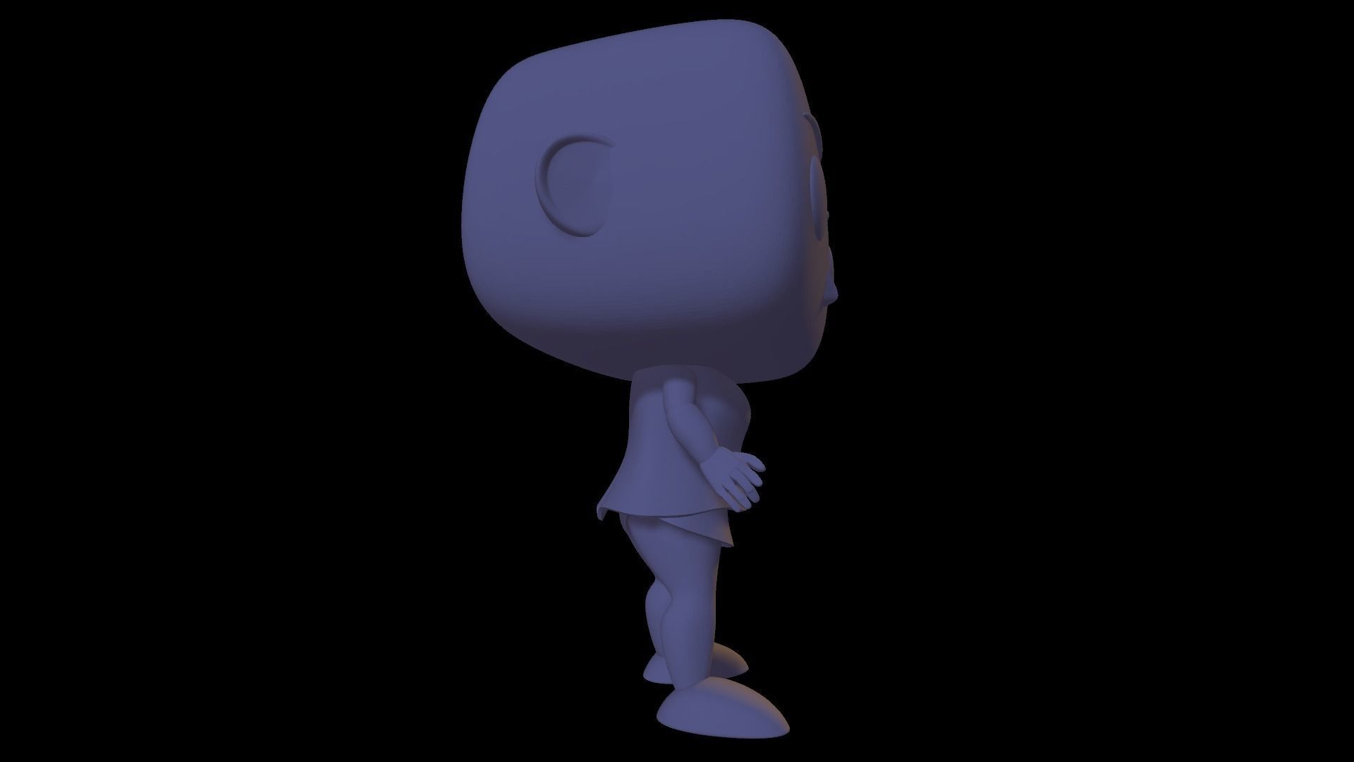 Custom Pop DIY Generic Human Woman Customizable 3D print model_7