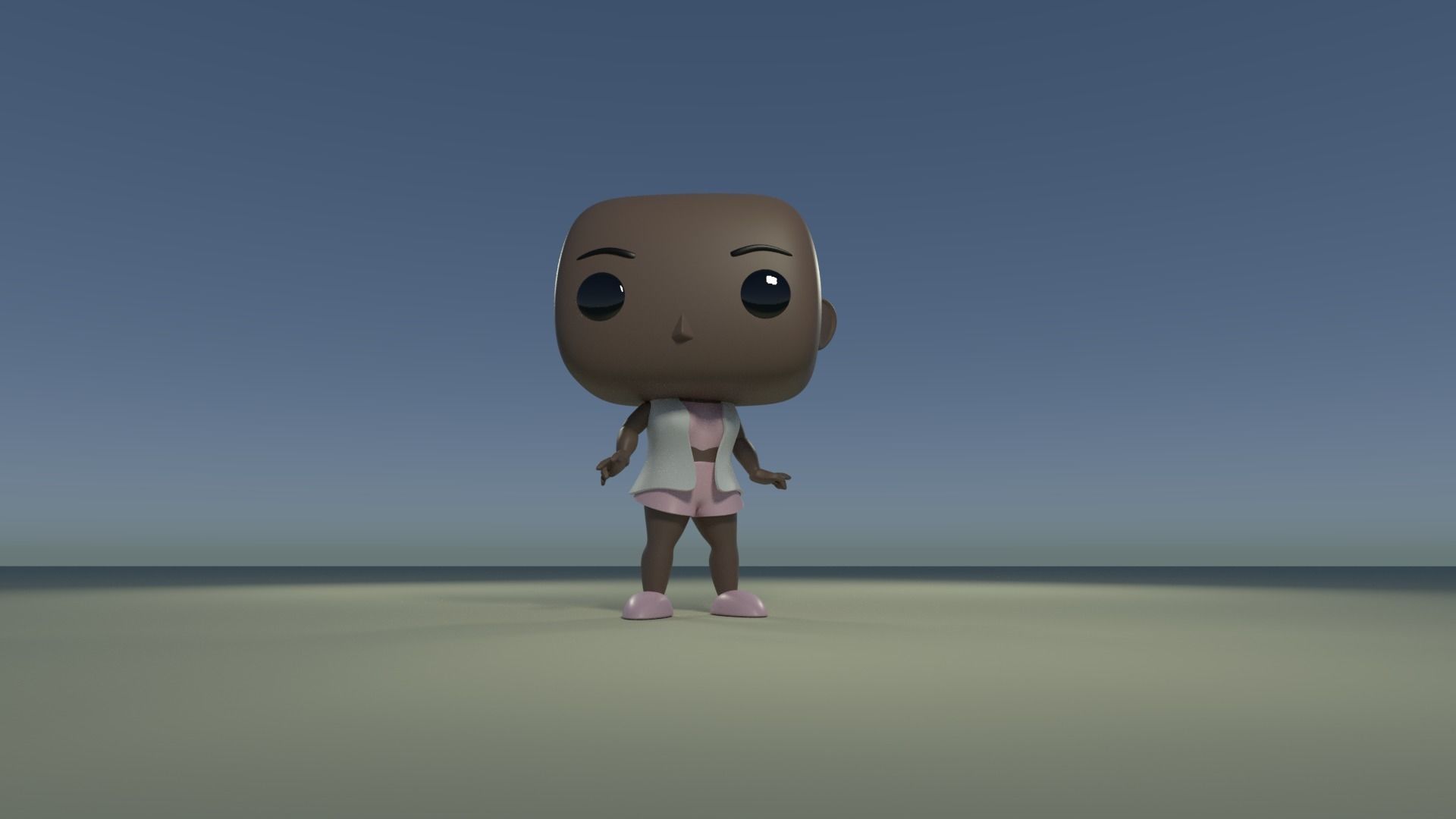 Custom Pop DIY Generic Human Woman Customizable 3D print model_4