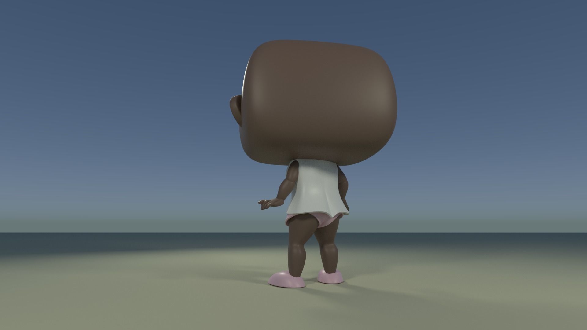 Custom Pop DIY Generic Human Woman Customizable 3D print model_2