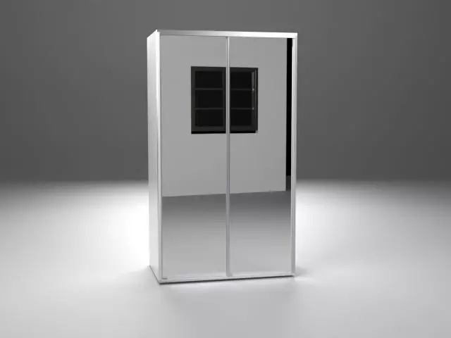 closet with 2 mirror doors Free 3D model