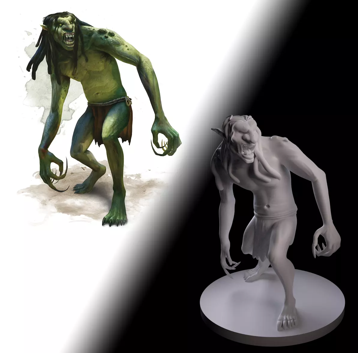 Troll Dnd mini 3D print model