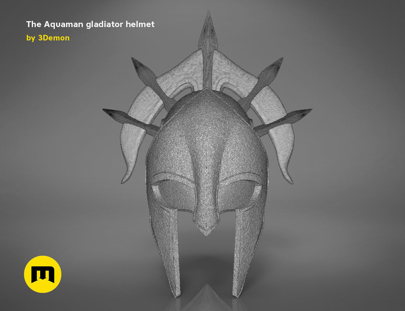 Aquamans gladiator helmet 3D print model_12