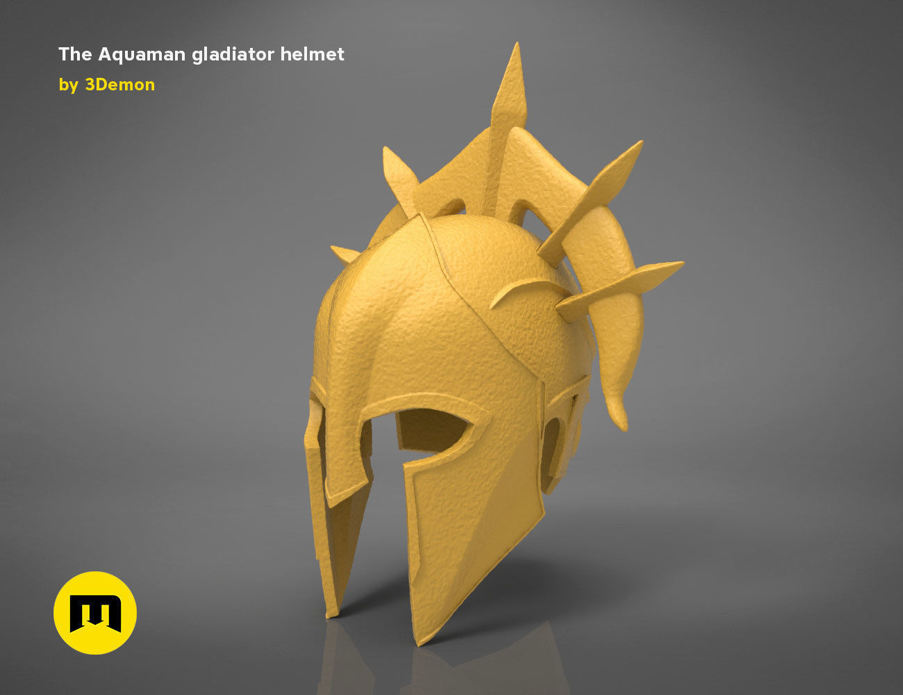 Aquamans gladiator helmet 3D print model_8
